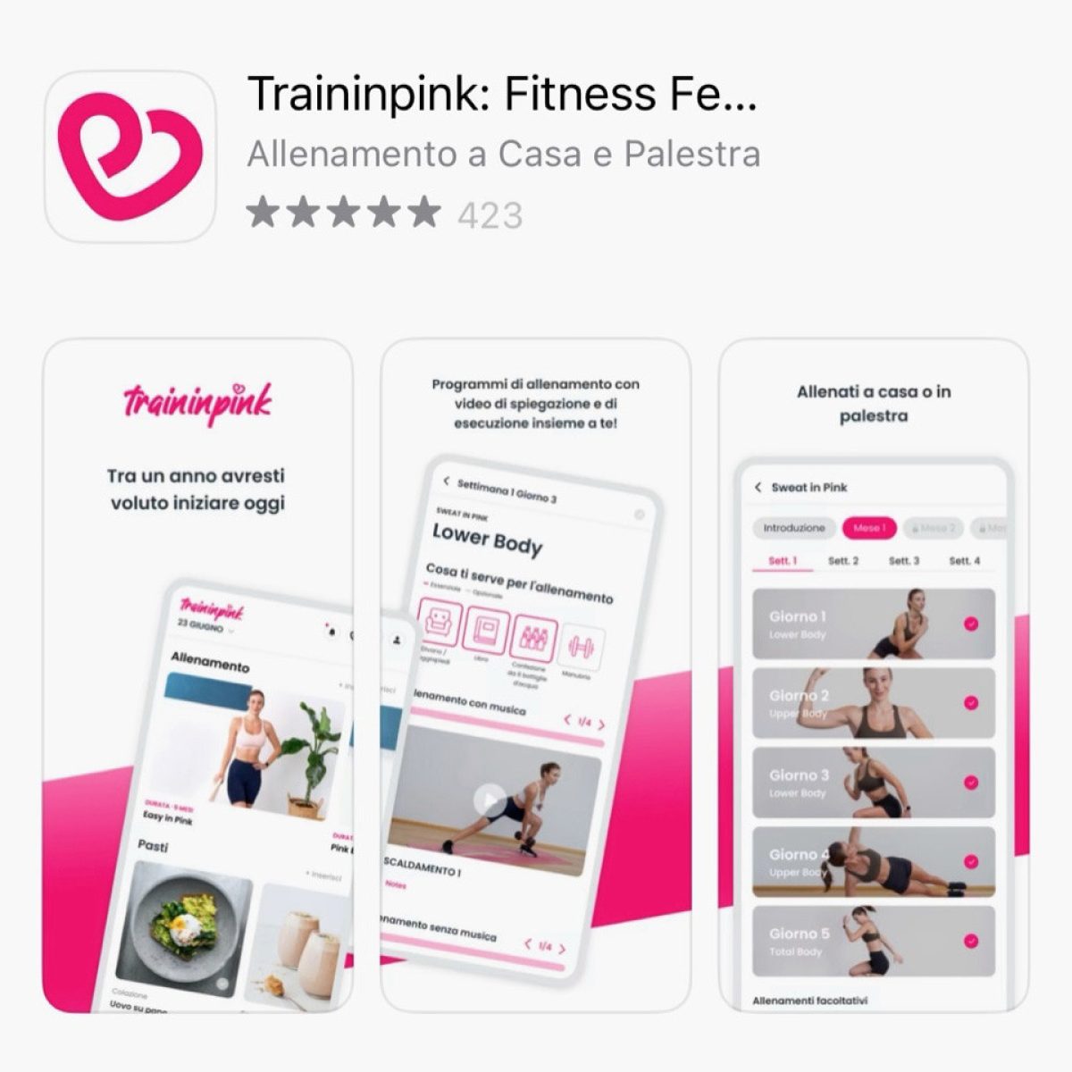 PixelForce Case Study Traininpink app cover