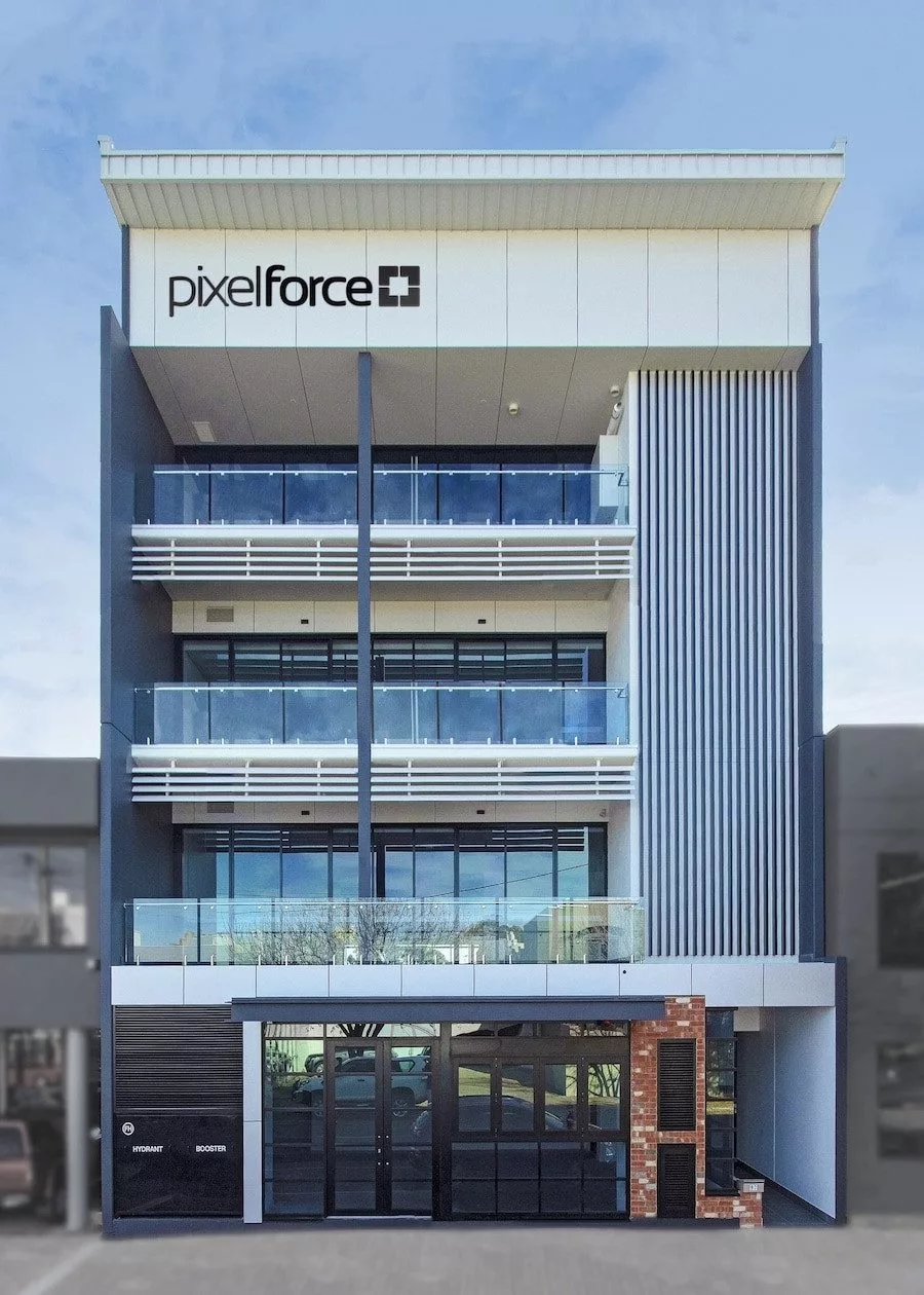 PixelForce digital product team at the Adelaide head office
