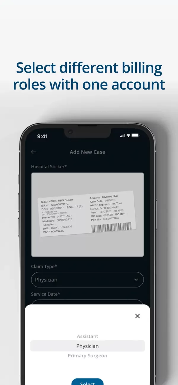 Revolutionising Medical Billing mobile app — in-app screenshot 4 of 6