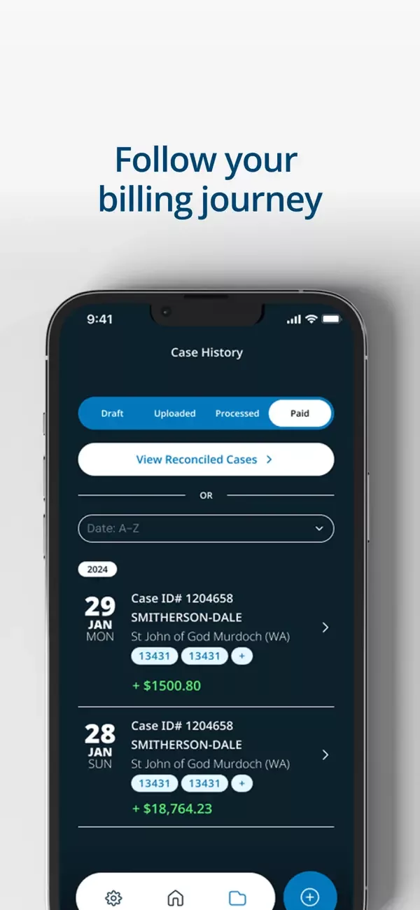 Revolutionising Medical Billing mobile app — in-app screenshot 5 of 6