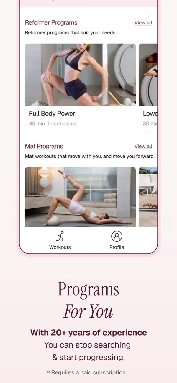 Pilates Obsession mobile app — in-app screenshot 3 of 6