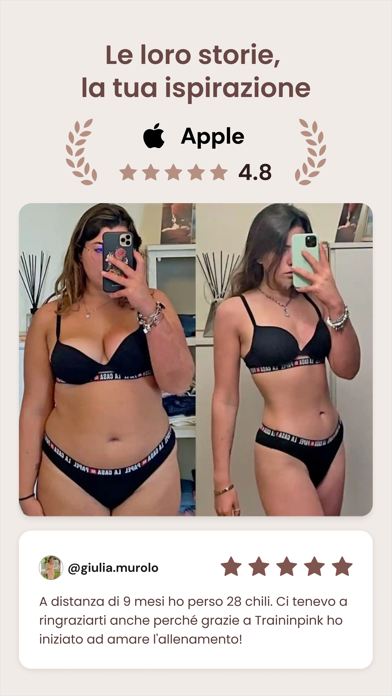 Italy's No.1 Female Fitness App - mobile app — in-app screenshot 3 of 6